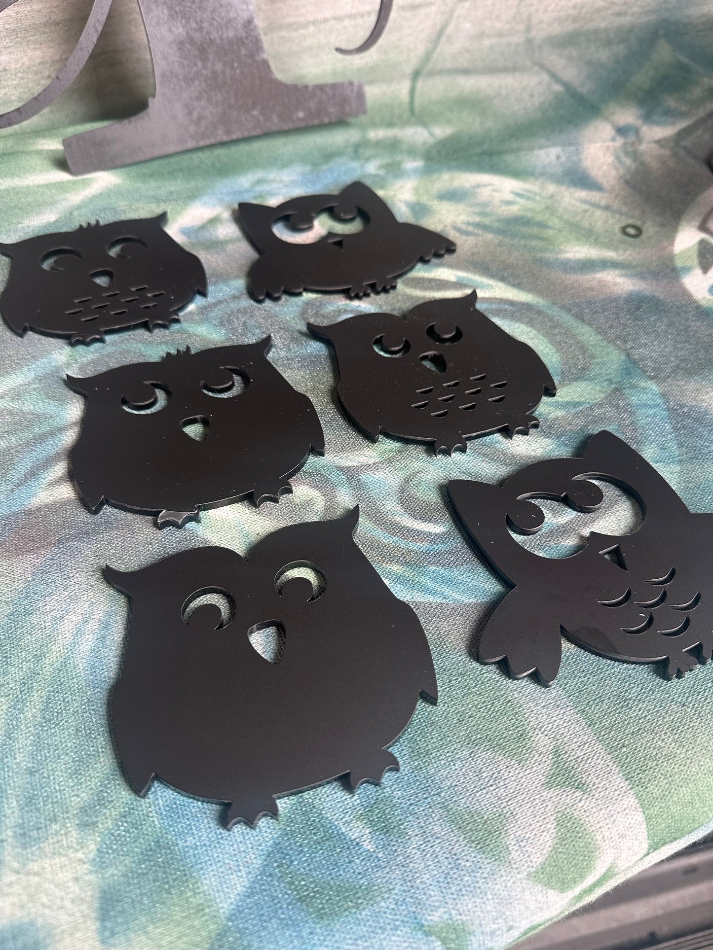 Acrylic Outdoor Owls – Set of 6