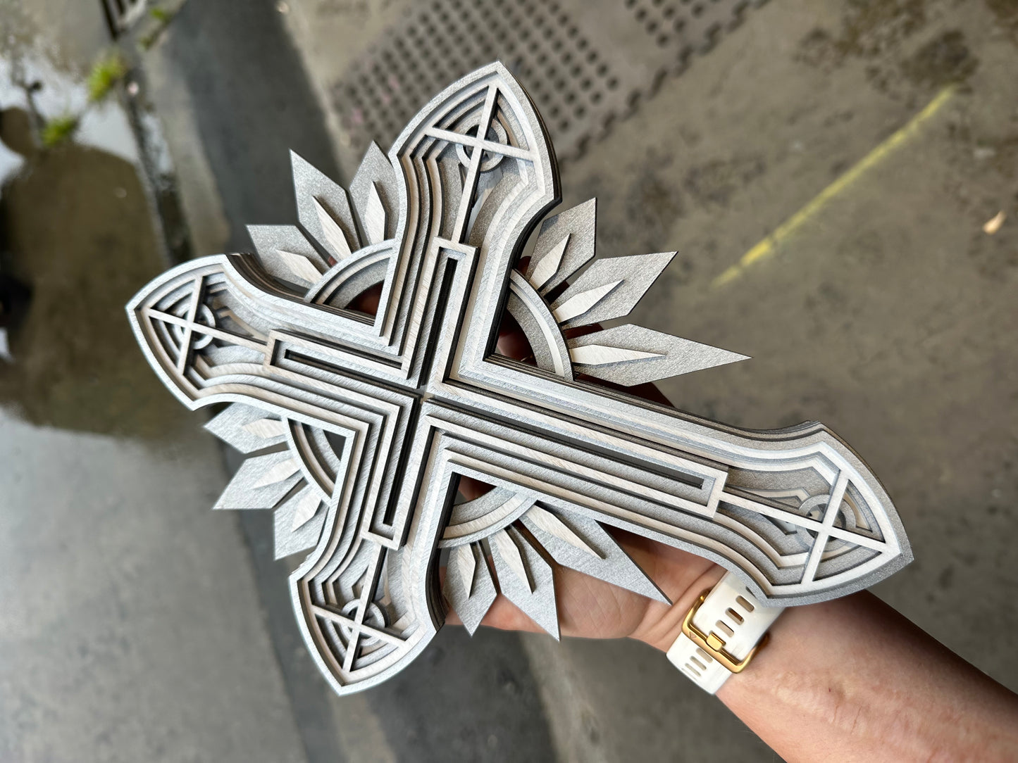7 Layered 3D Cross