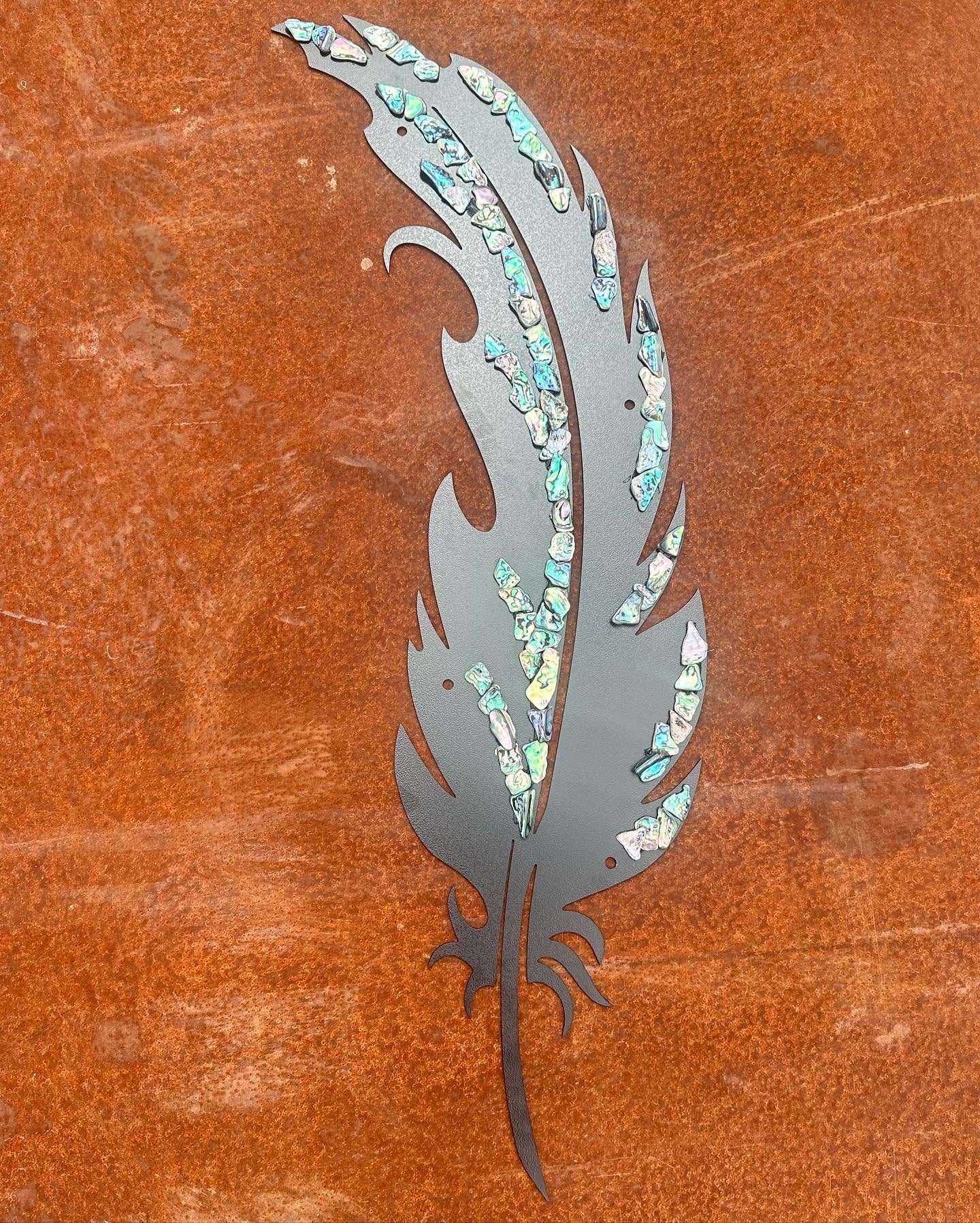 Paua 1m Feather