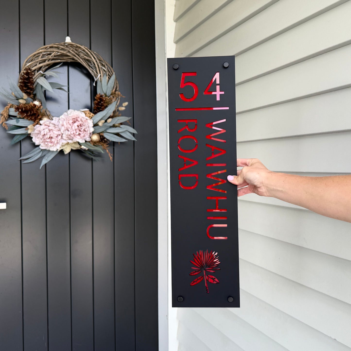 Premium Vertical Acrylic Address Sign