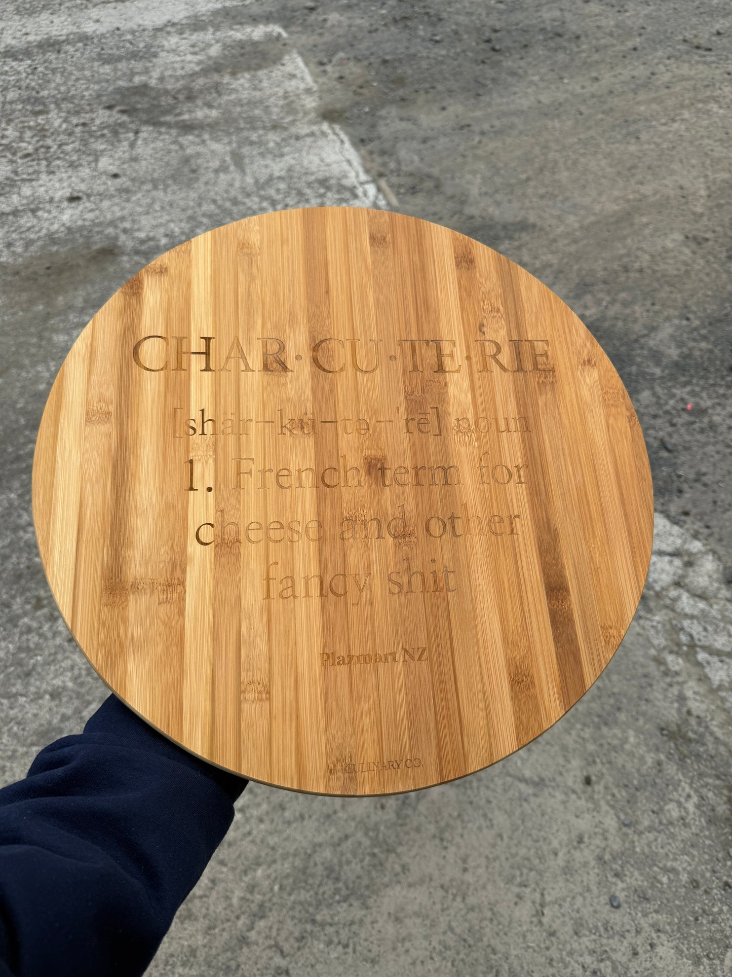 Etched Charcuterie Lazy Susan