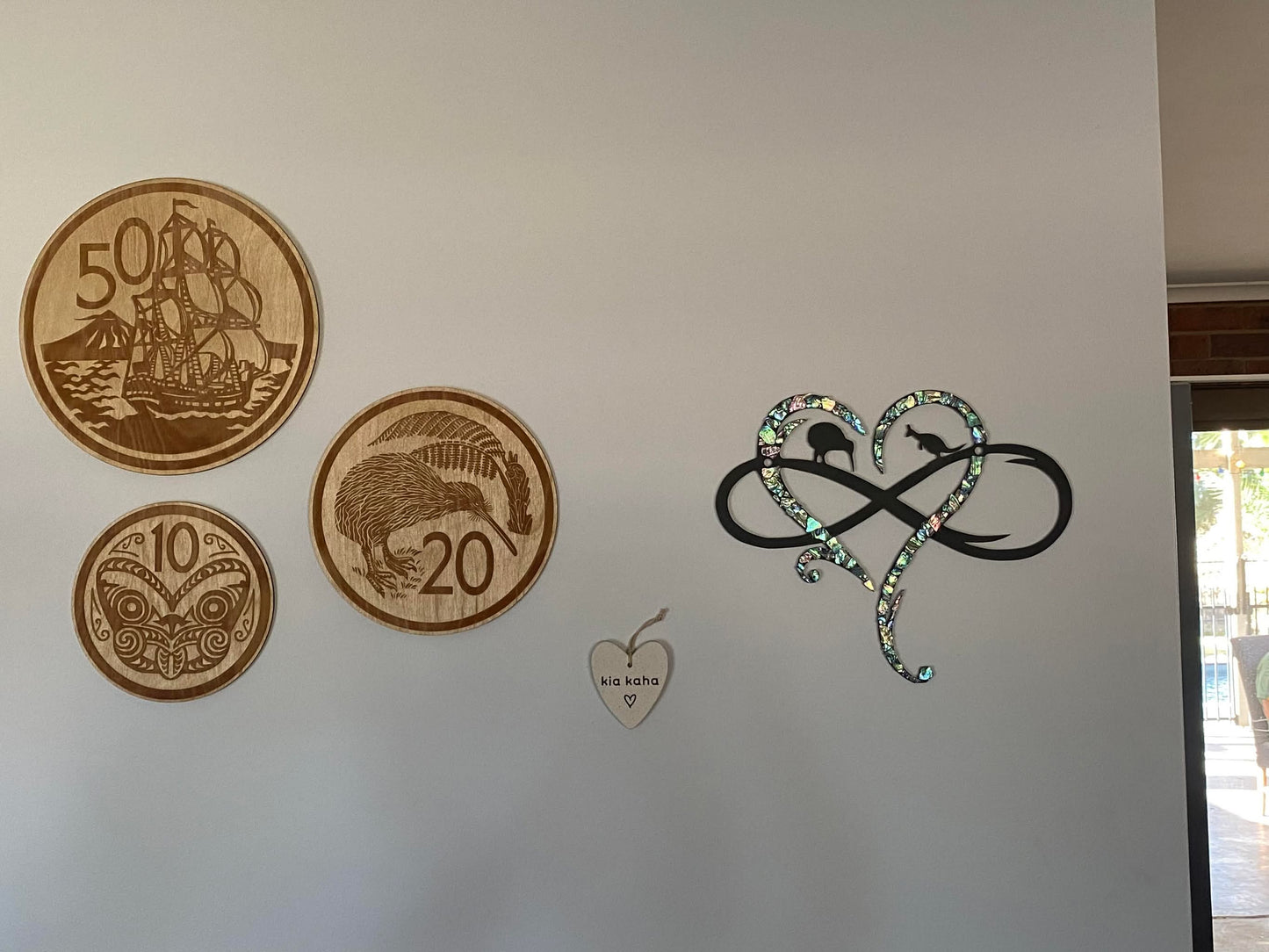Set of 3 Etched NZ Coins
