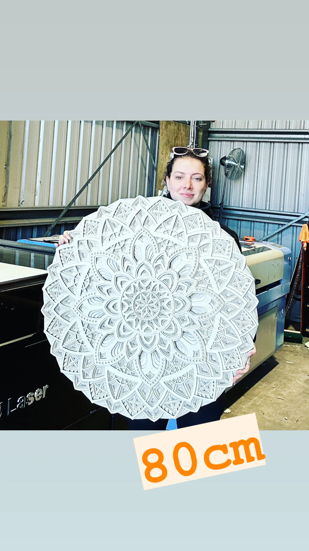 80cm Natural Layered Mandala