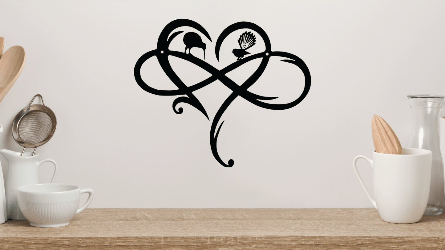 Kiwiana Infinity Heart - Plazmart NZ