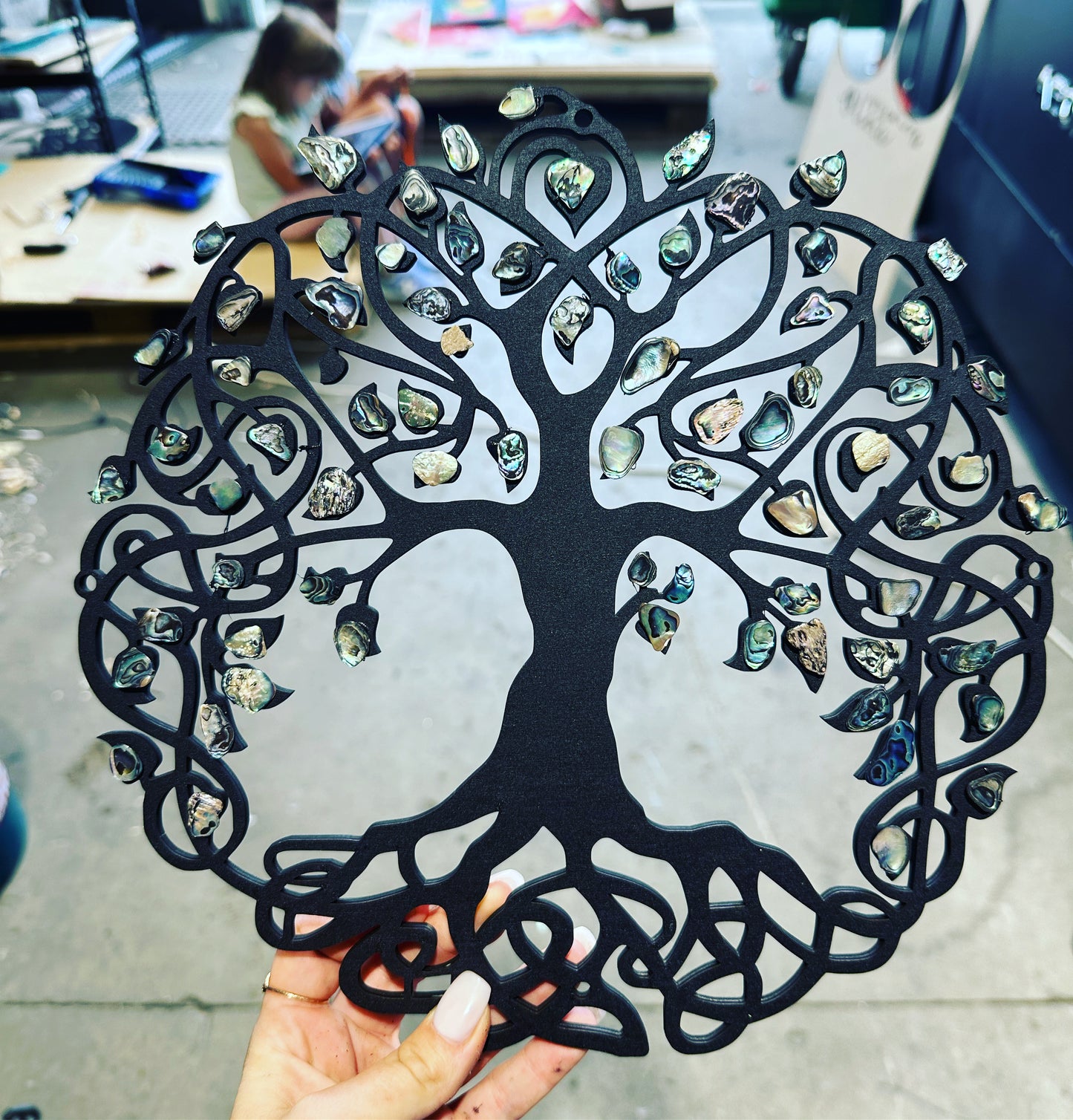 Wooden Paua Tree Of Life
