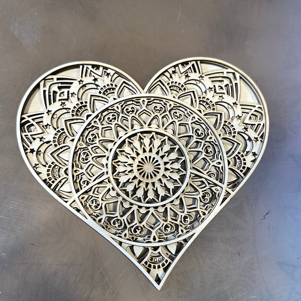 Mandala Hearts (Set of 5)