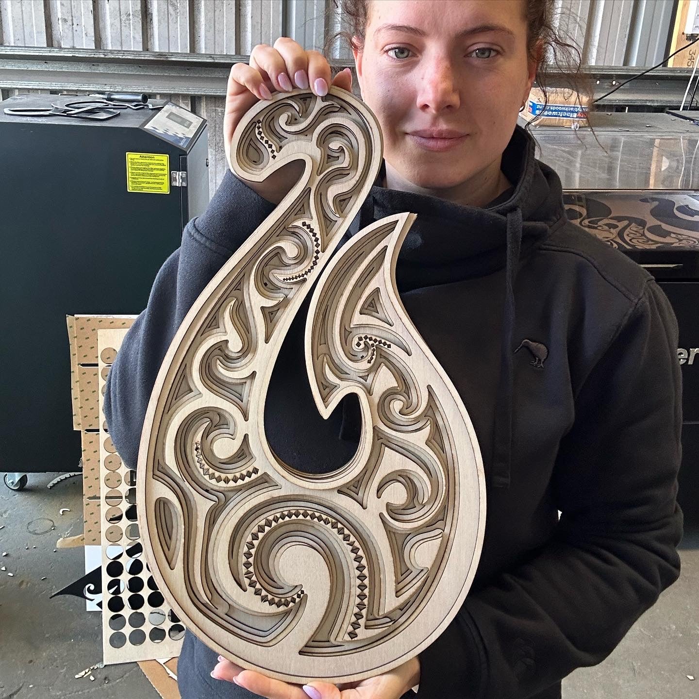 3D Multi Layered Koru Fish Hook – Plazmart NZ