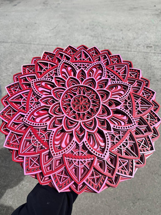 Pink and Red Mandala