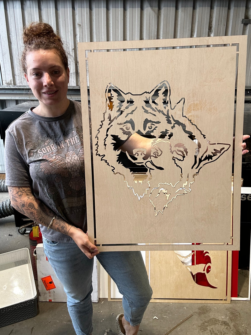 Wooden Wolves Panel