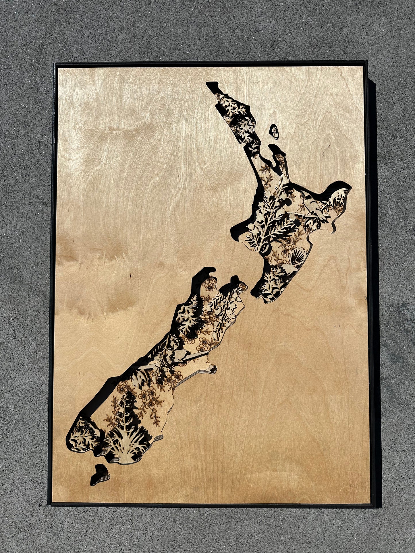 Limited Edition 3D Kiwiana New Zealand Map