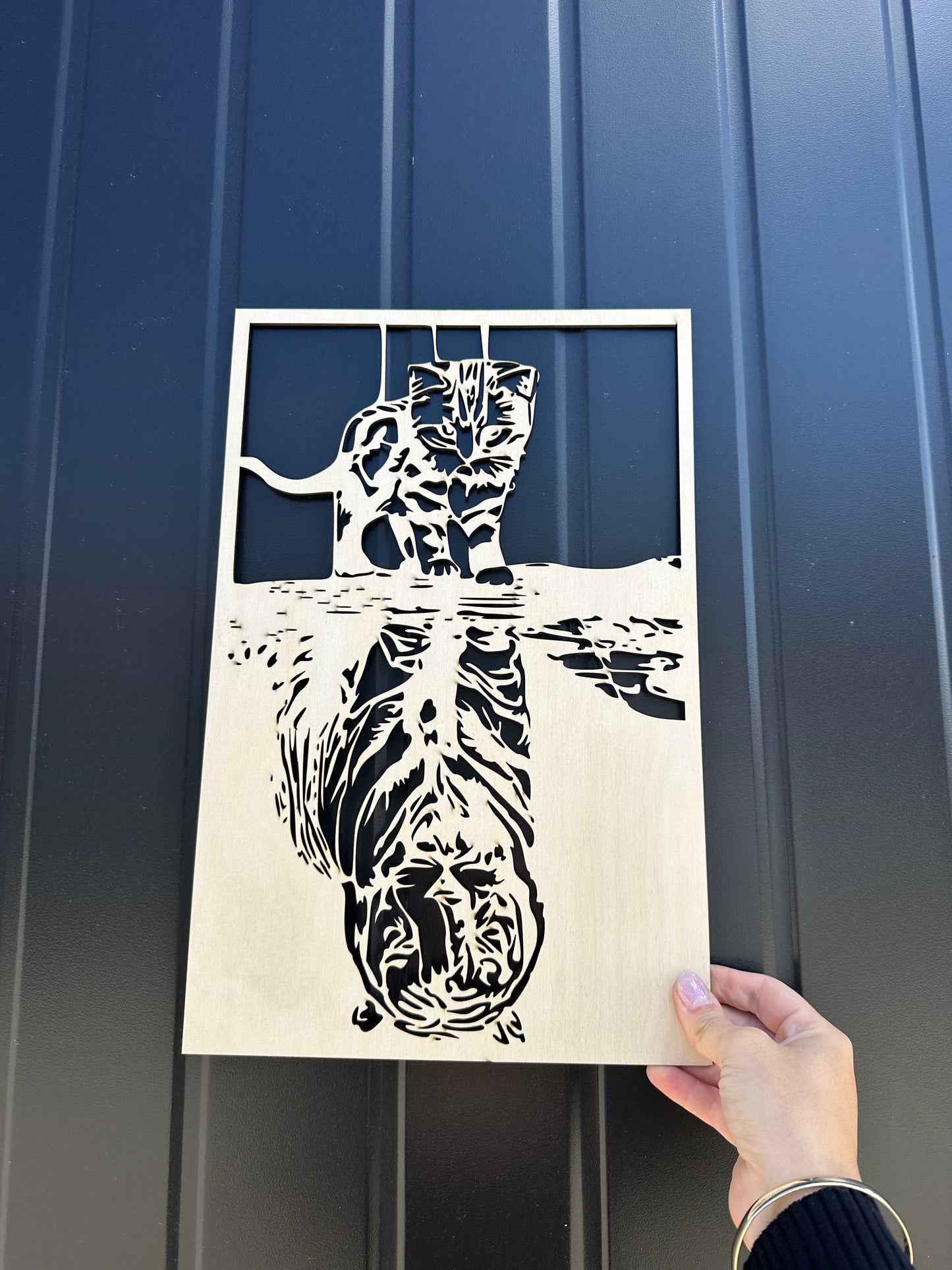 Kitten Tiger Reflection Panel