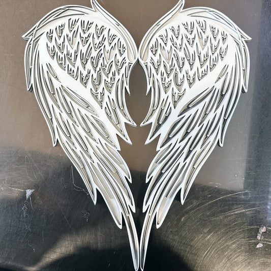 3D Layered Angel Wings