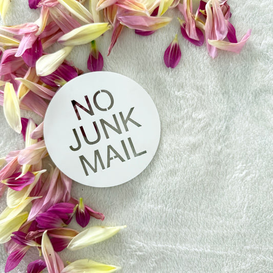 No Junk Mail Sign