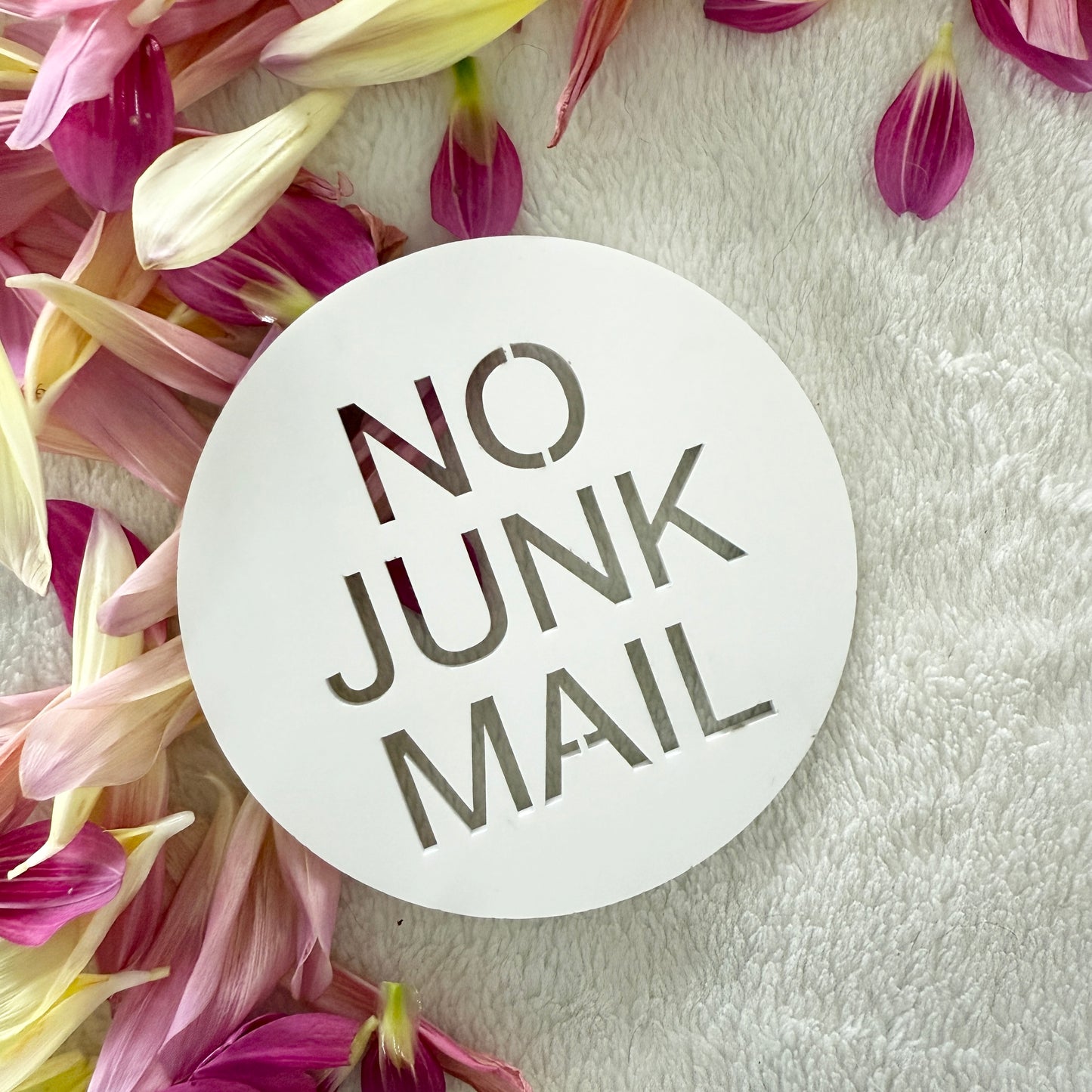 No Junk Mail Sign