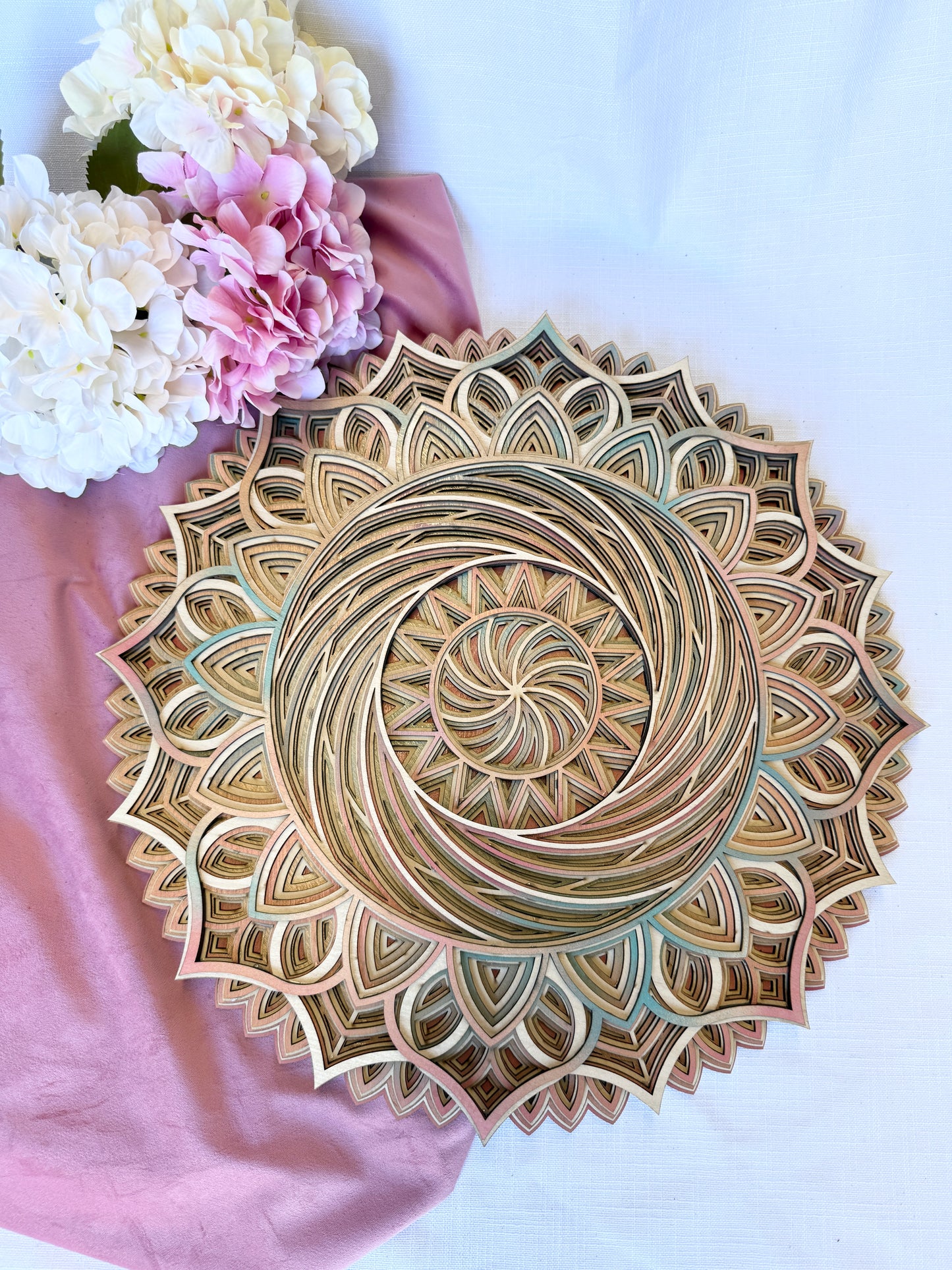 3D Layered Mandala – Unique One-Off Piece! ✨