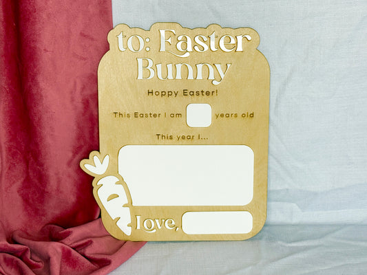 To The Easter Bunny Board