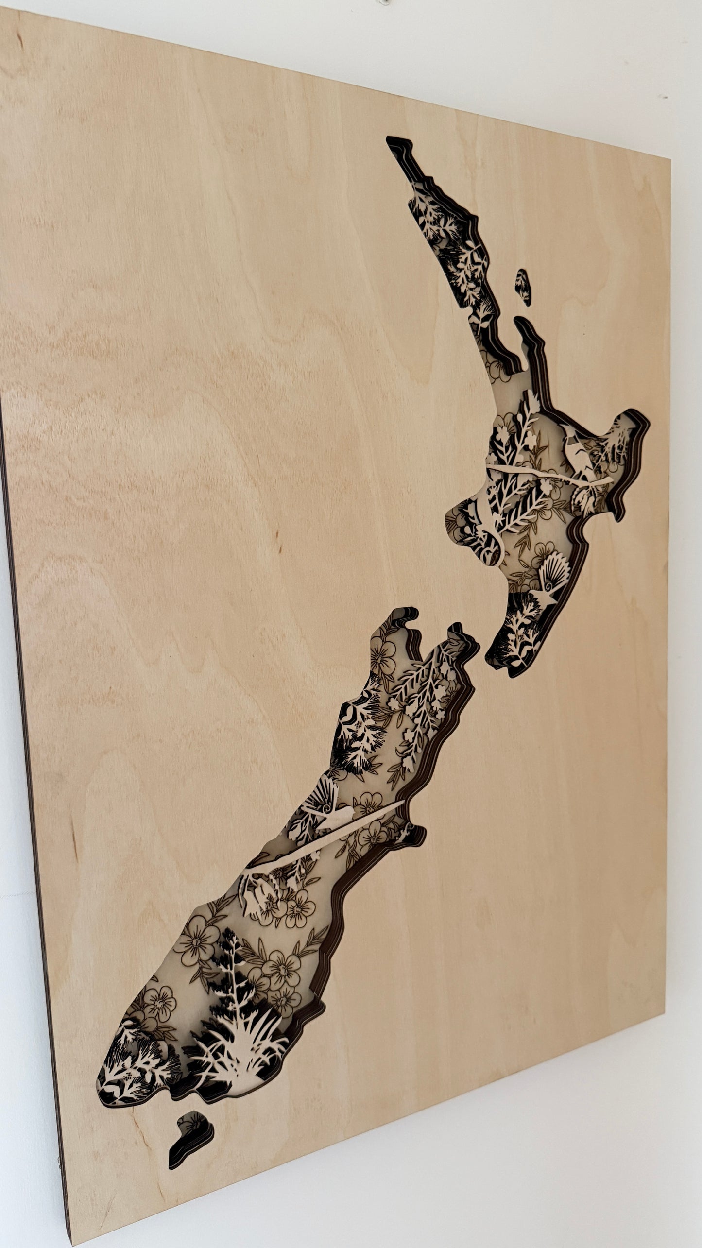 3D Kiwiana New Zealand Map