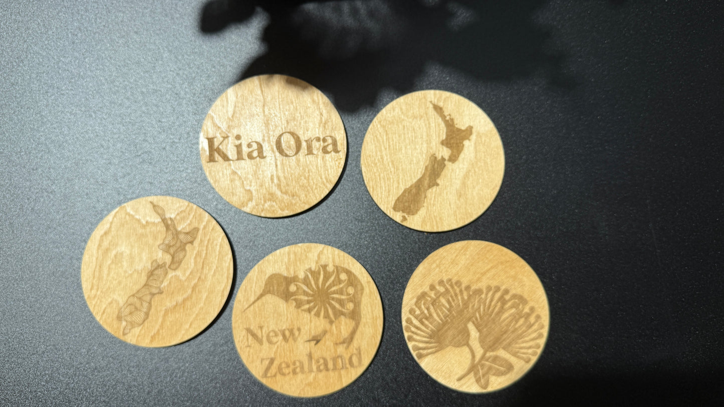 Kiwiana Coasters