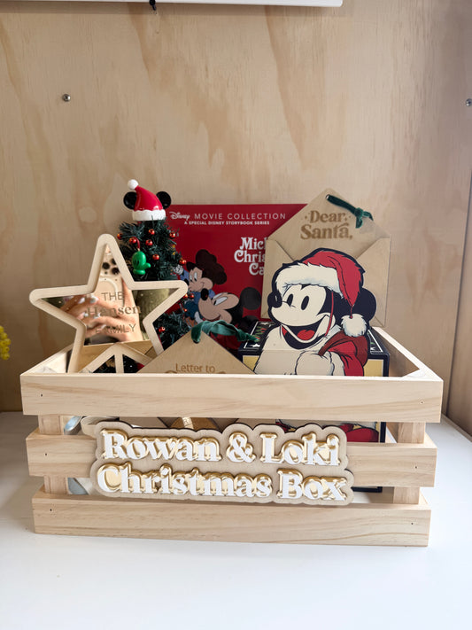 Triple Layered Custom Christmas Box Sign
