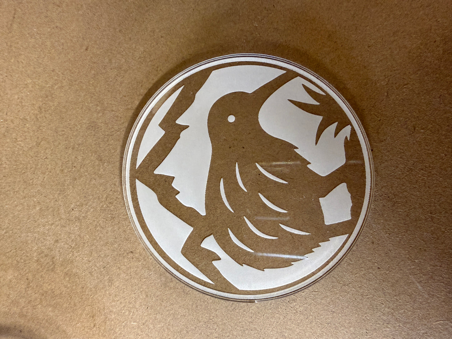 Clear Etched Acrylic Coasters