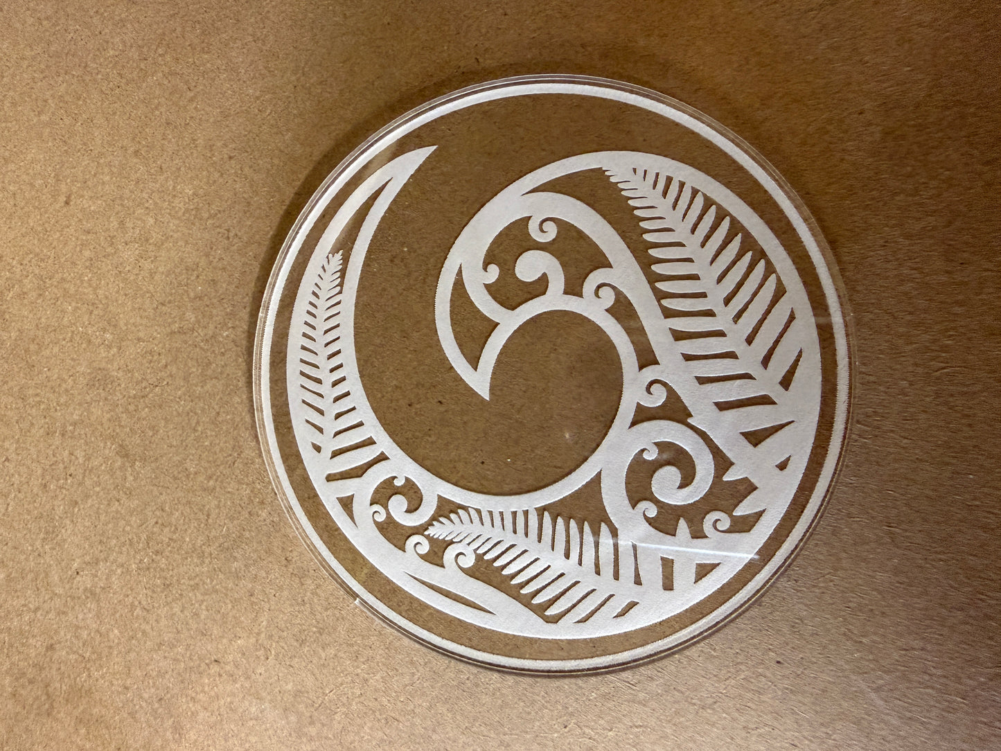 Clear Etched Acrylic Coasters