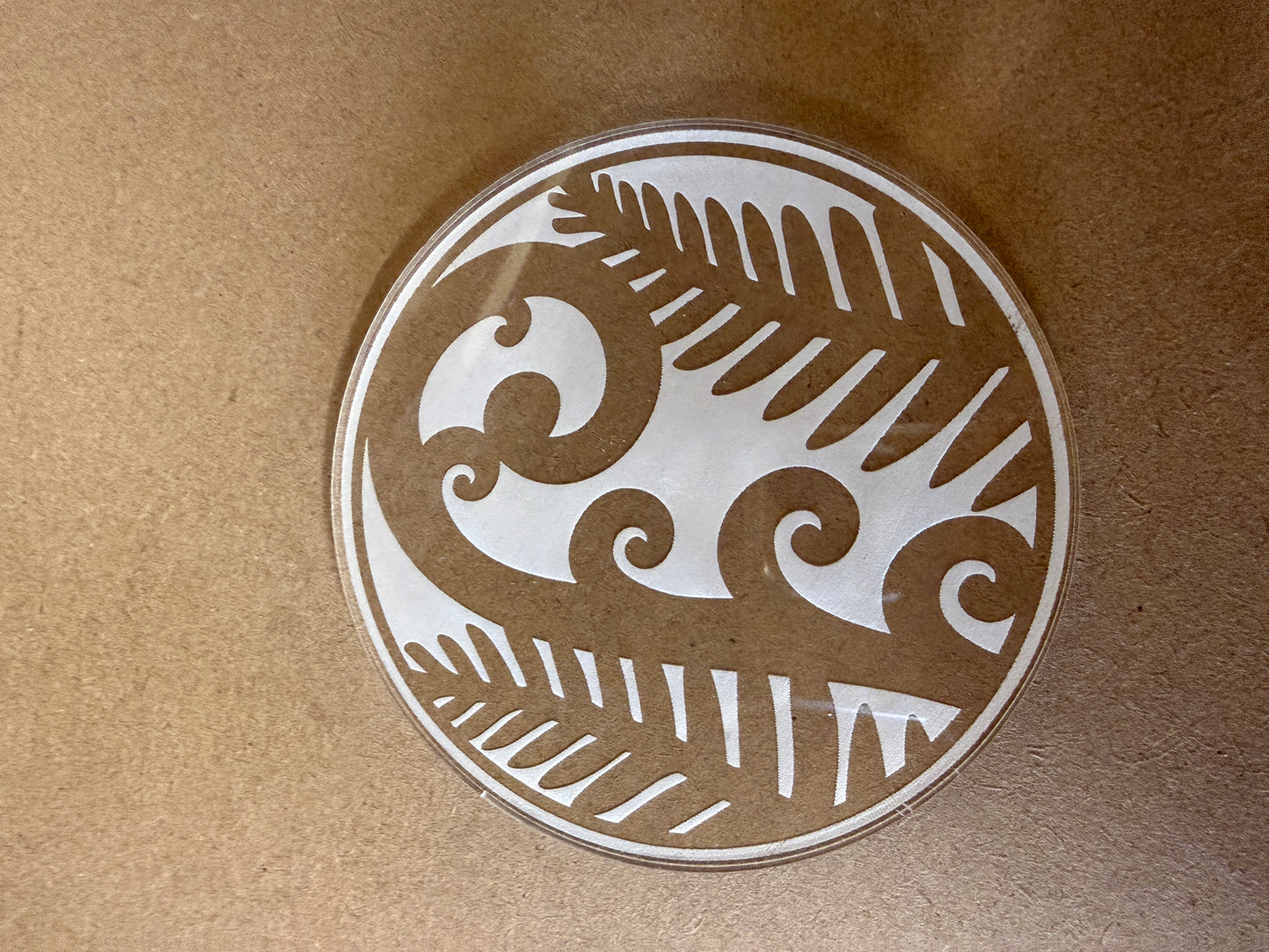 Clear Etched Acrylic Coasters