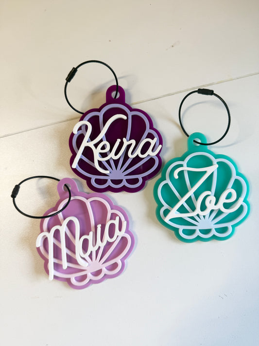 Personalised Shell Keyring