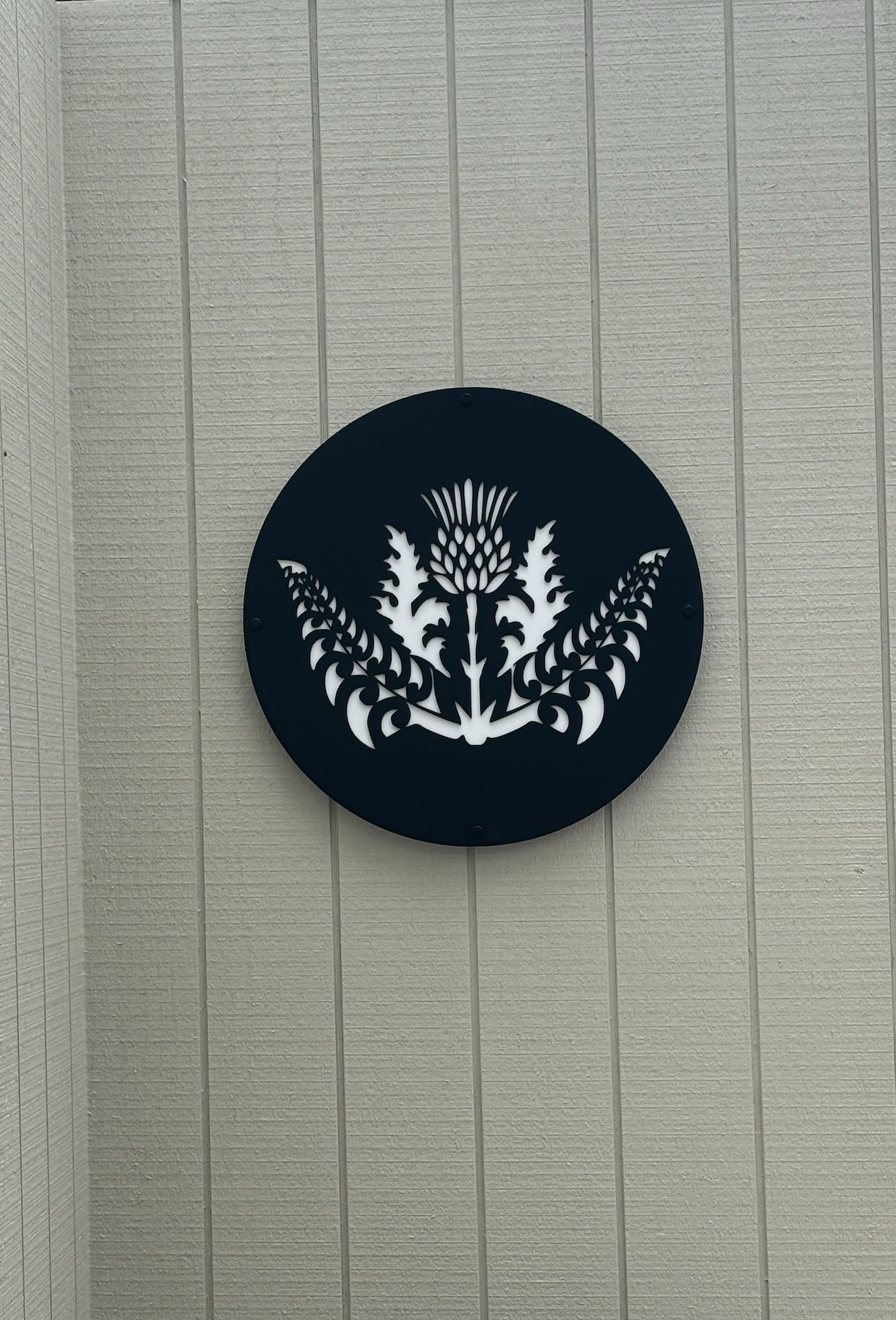 Acrylic Thistle & Ferns