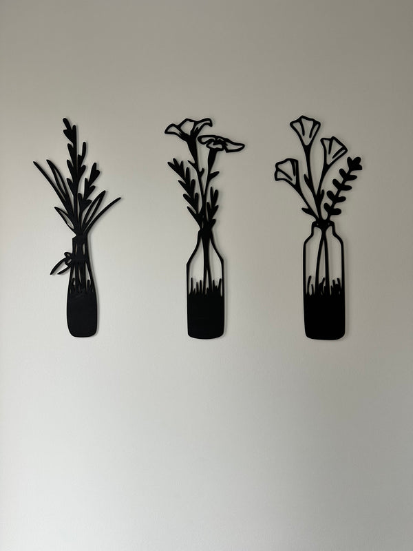 Floral Vases -Set of 3