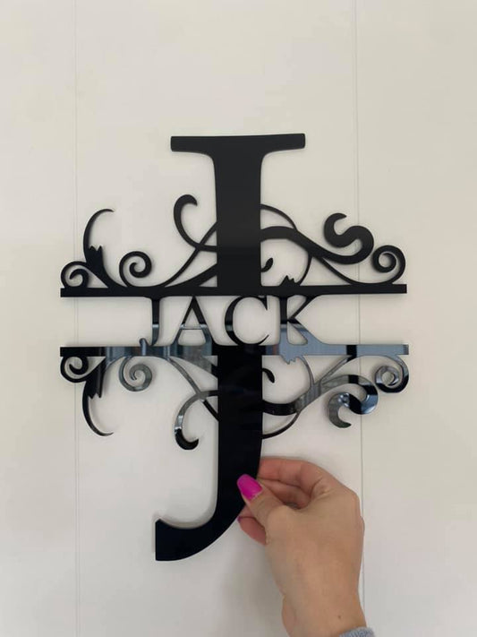Acrylic Personalised Letter Monogram