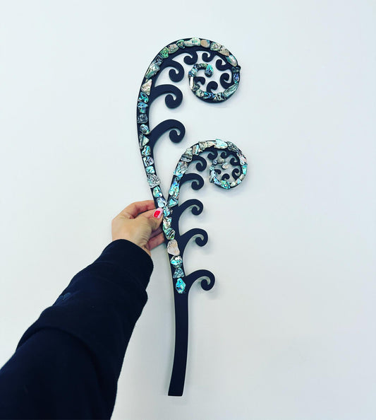 Double Paua Fern Frond