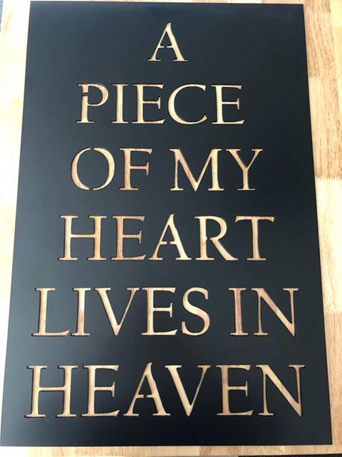 A Piece Of My Heart Lives In Heaven - Plazmart NZ