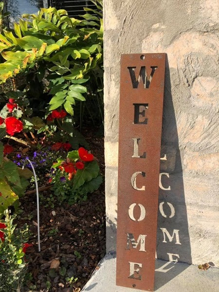 Welcome Vertical Sign - Plazmart NZ