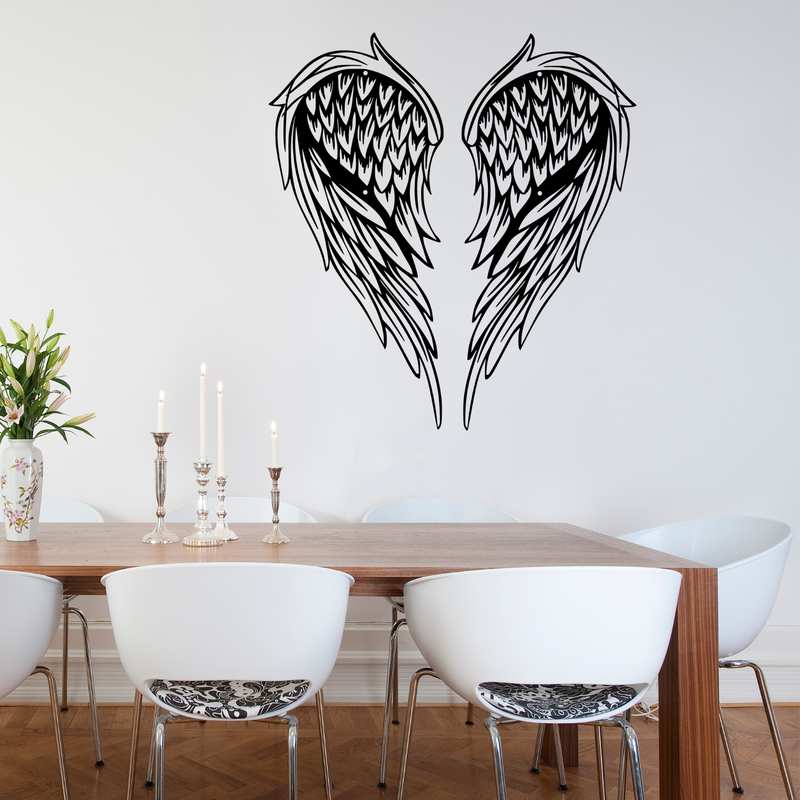 Angel Wings Metal Wall Art Home Decor Plazmart NZ