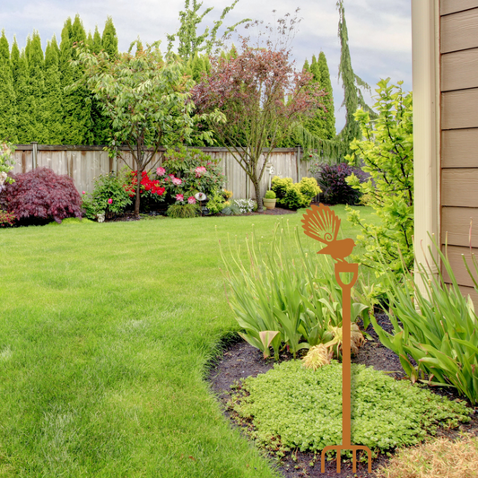 Native Bird Garden Fork (Tui / Fantail)