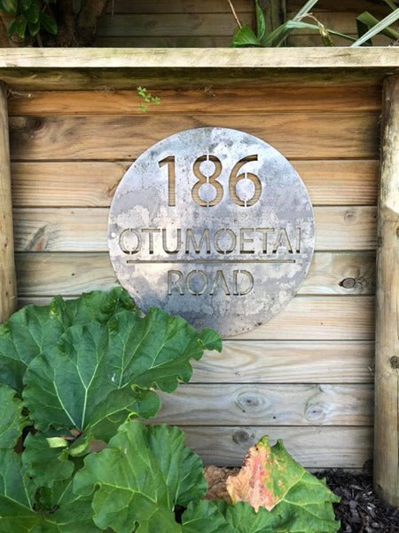 Customised Corten Steel Street Signage Plazmart NZ