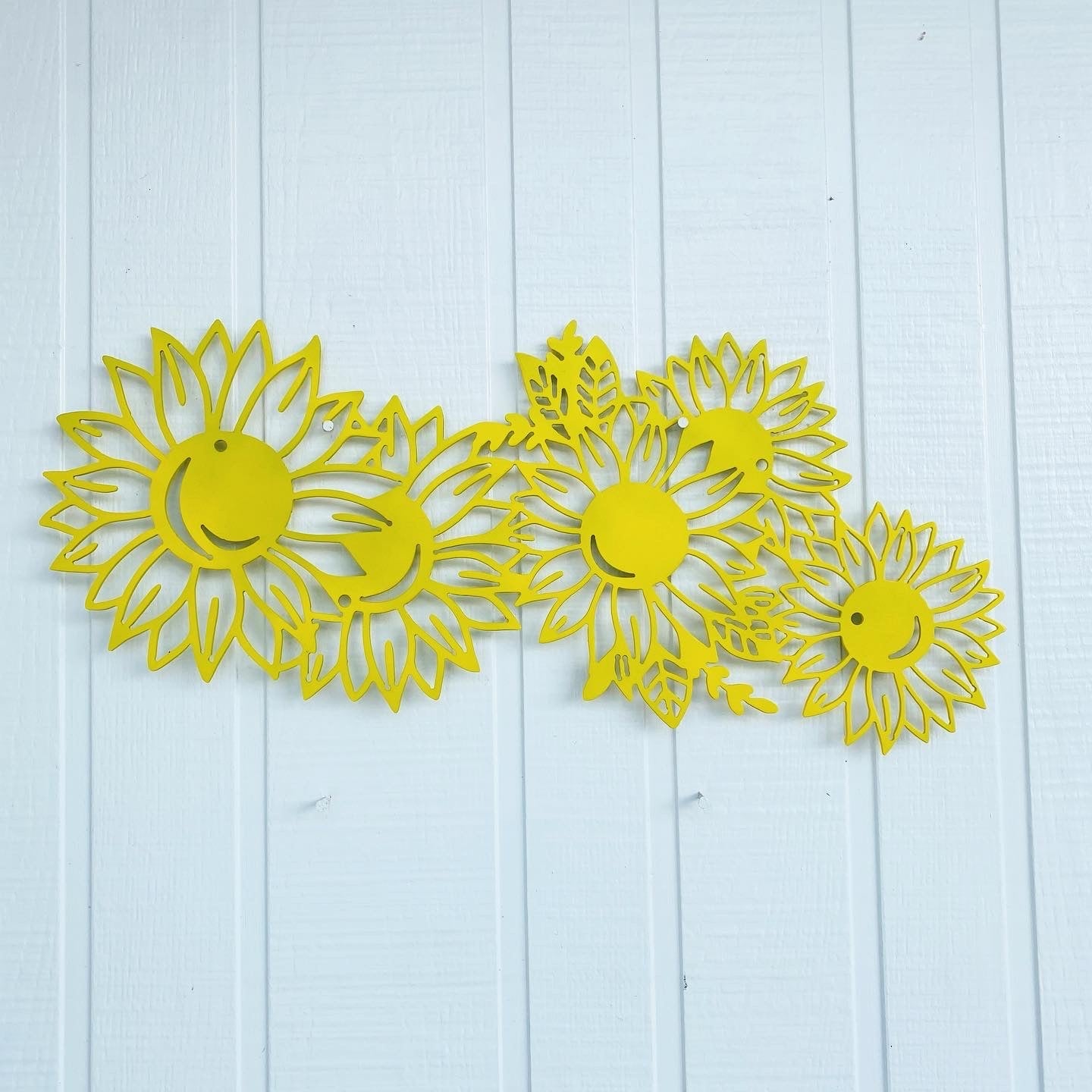 Wooden Sunflower Spray