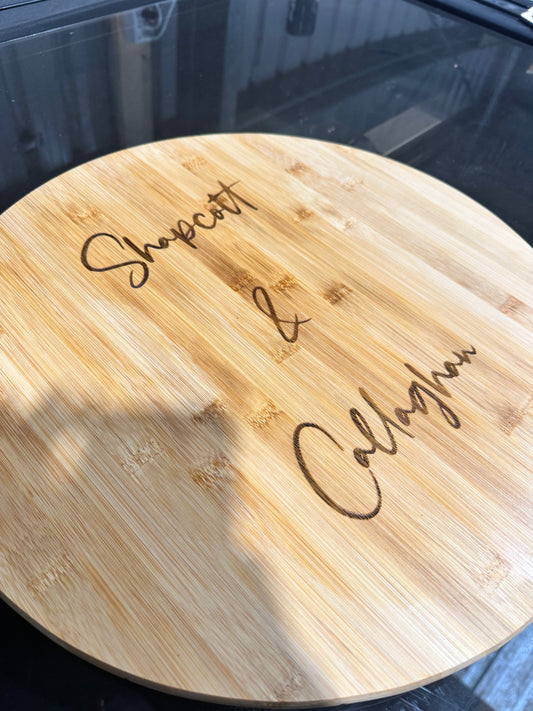 Custom Etched Lazy Susan