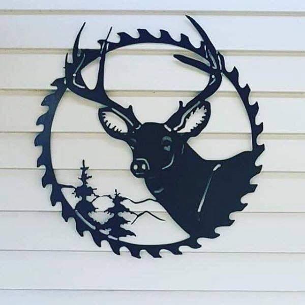 Saw Deer w Antler - Plazmart NZ